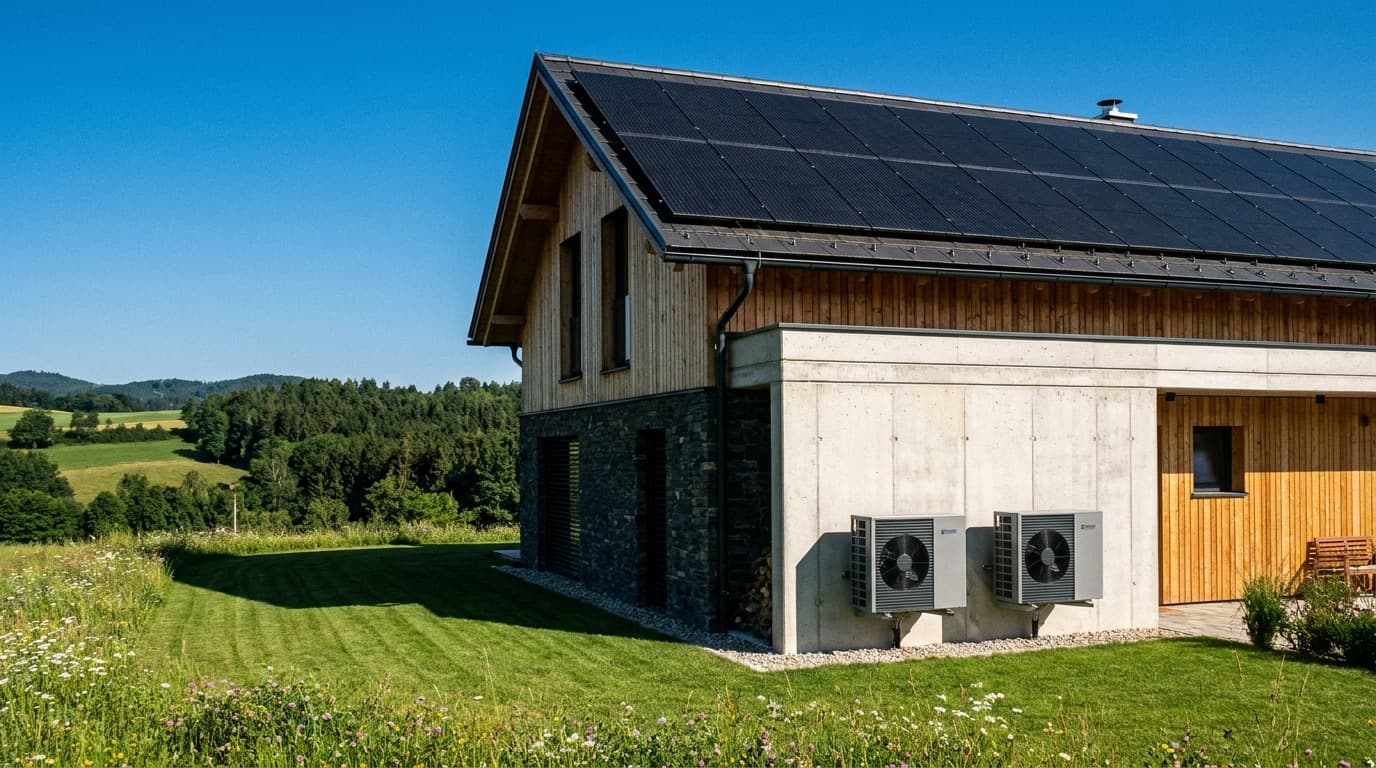 Einfamilienhaus mit Photovoltaikanlage und Klimaanlage in der Steiermark