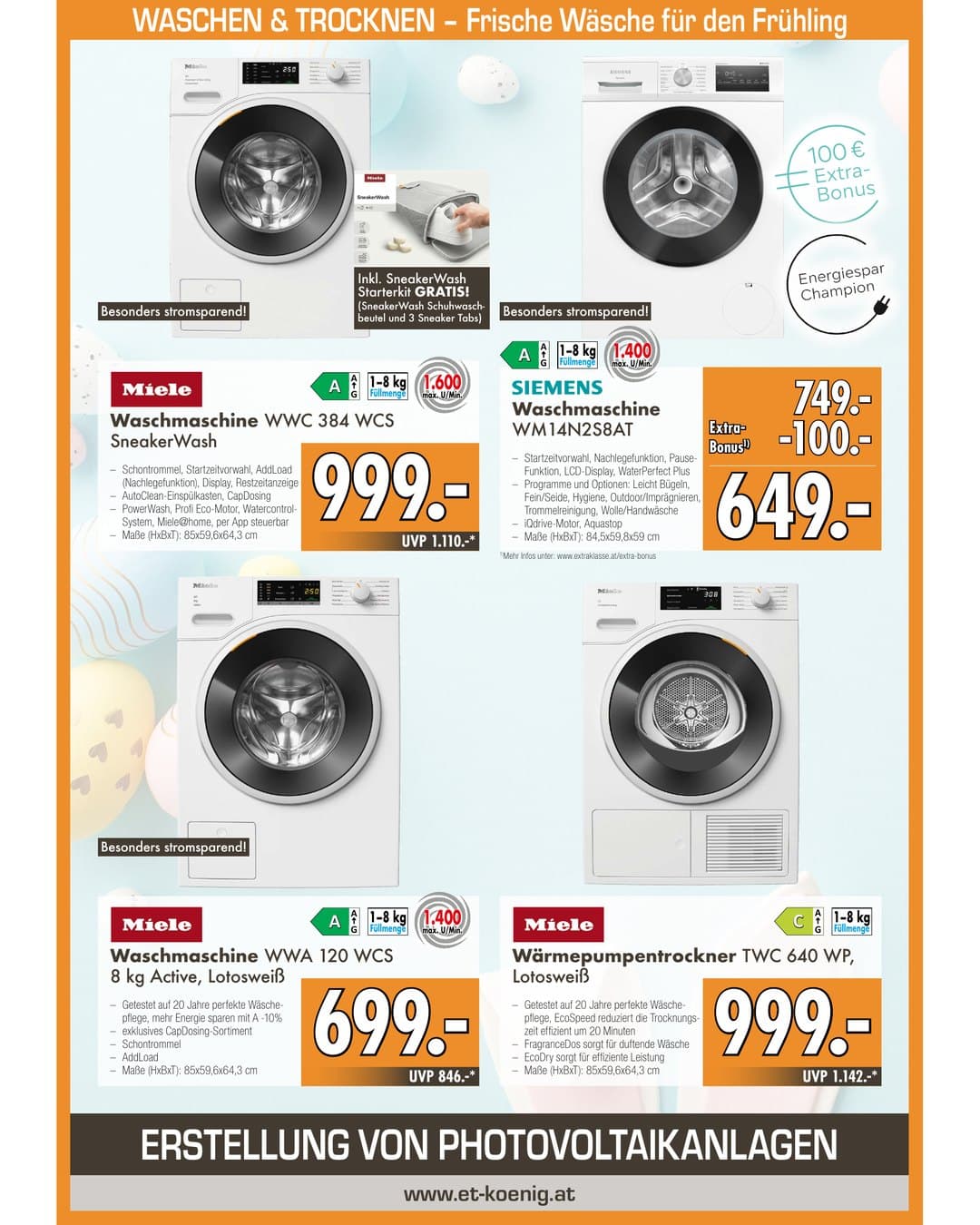 Trocknen, Kochen & Kühlen – Siemens, elektrabregenz, NABO